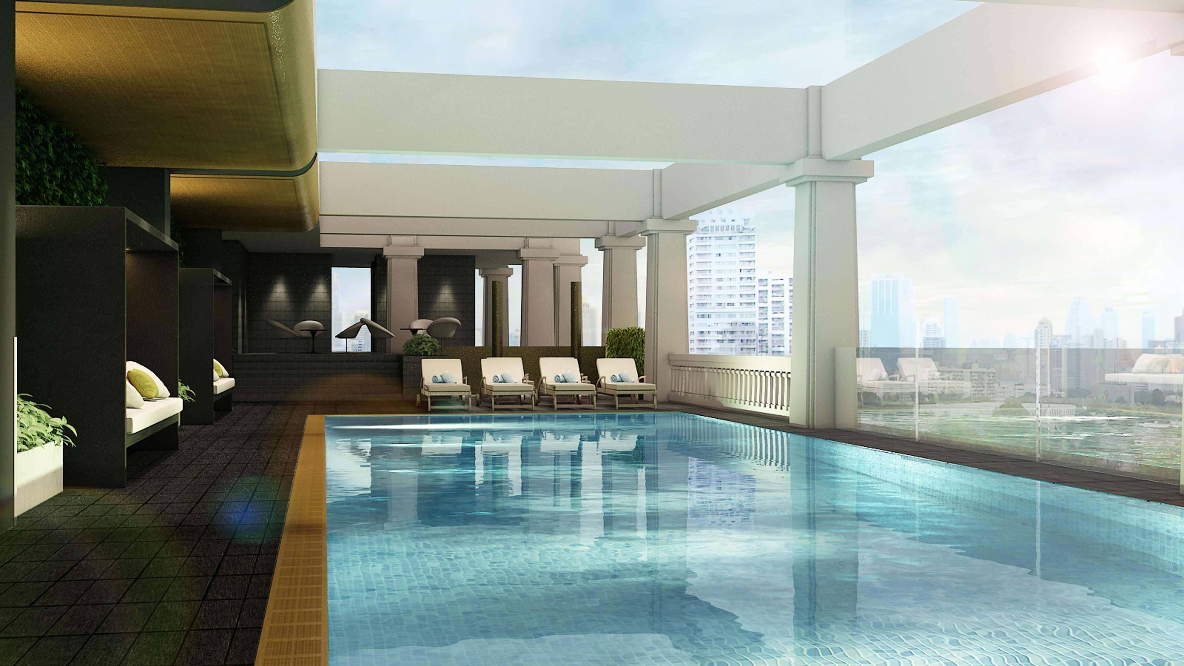 Lancaster Bangkok Hotel Eksteriør billede The pool at the 36th floor